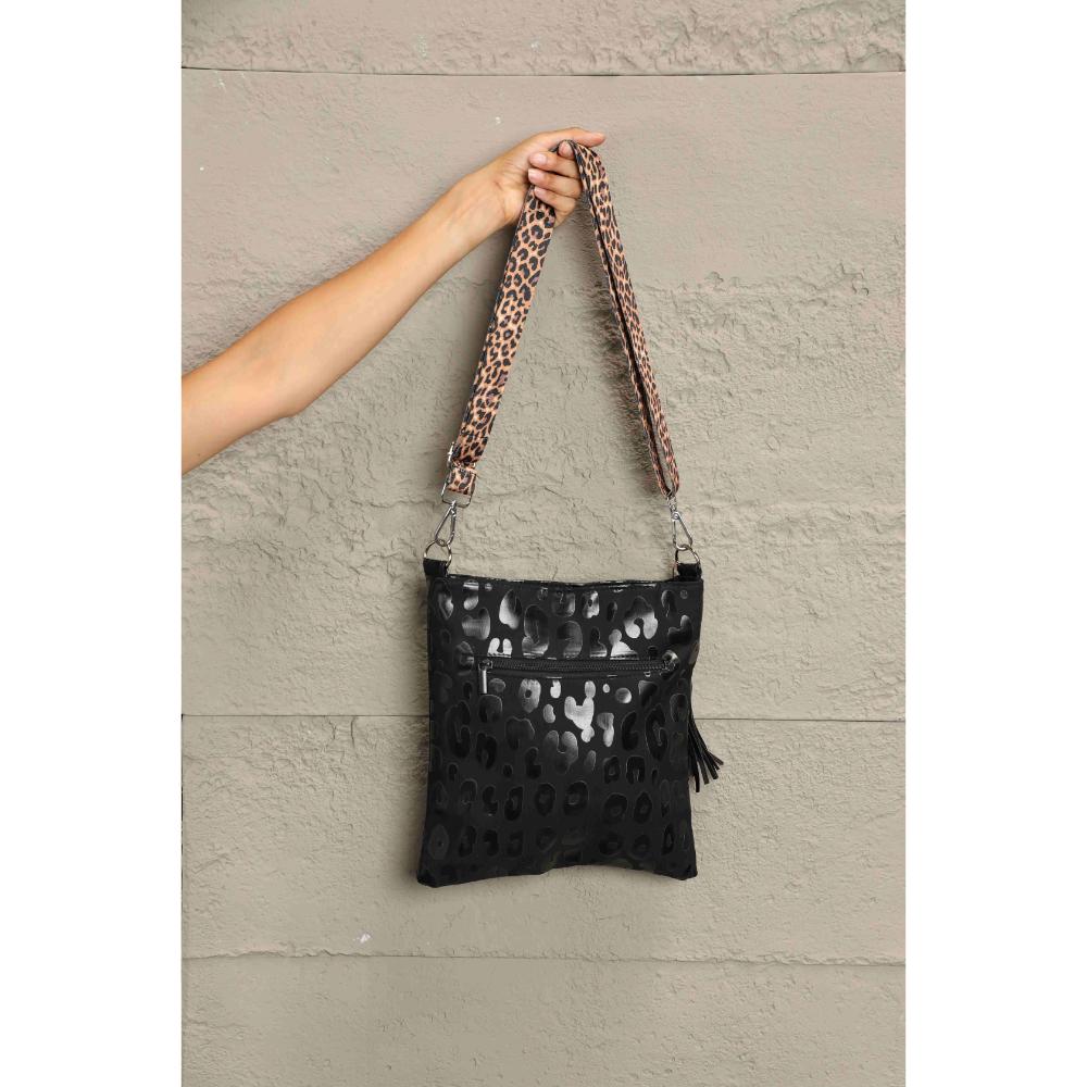 Adored PU Leather Shoulder Bag with Tassel