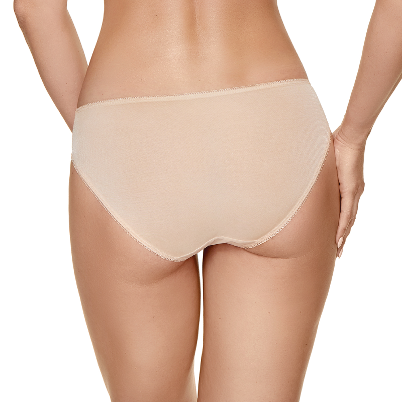 Delicate Embroidered Bikini Brief with Feminine Fit