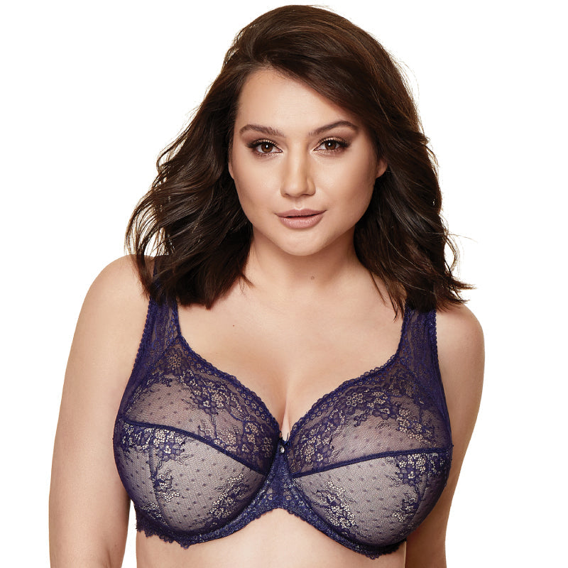 Semi-Sheer Half-Padded Bra