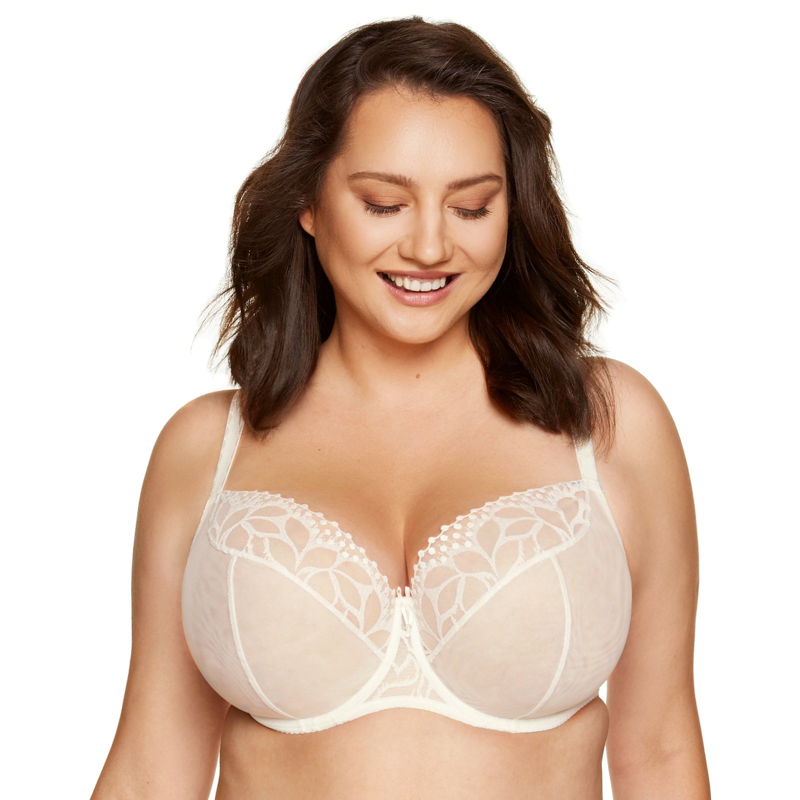 Elegant Sheer Mesh Balconette Bra