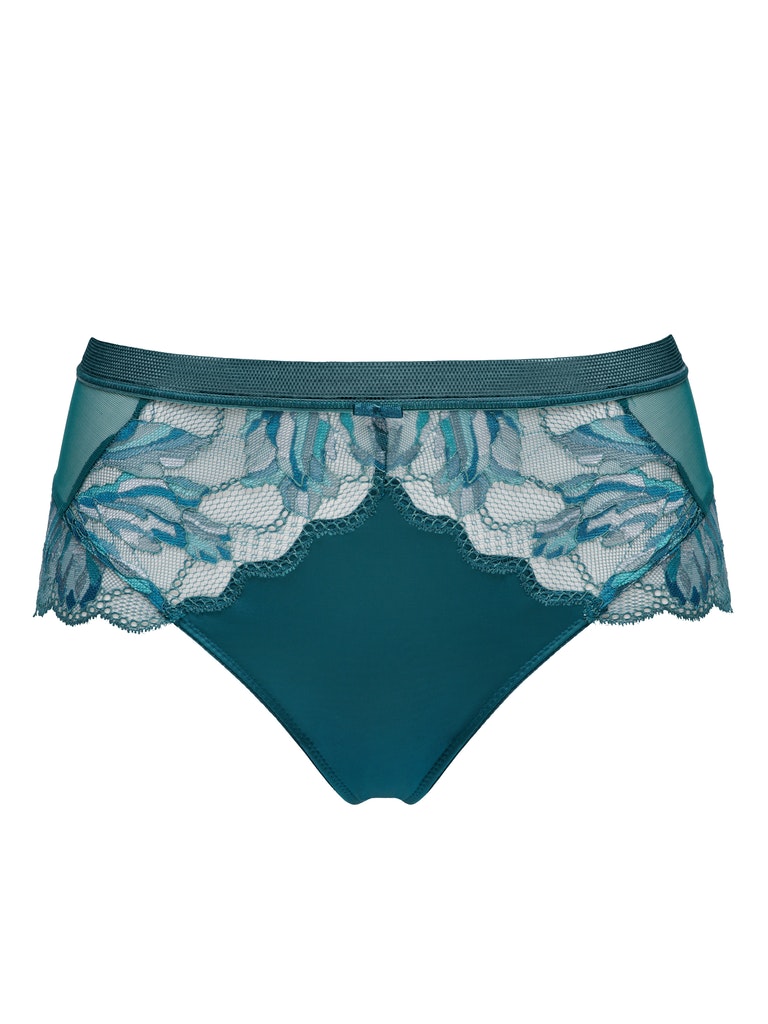 Floral Pattern Sheer Boyshorts