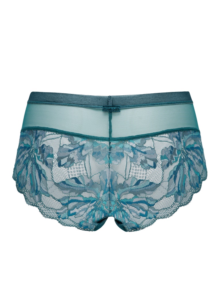 Floral Pattern Sheer Boyshorts