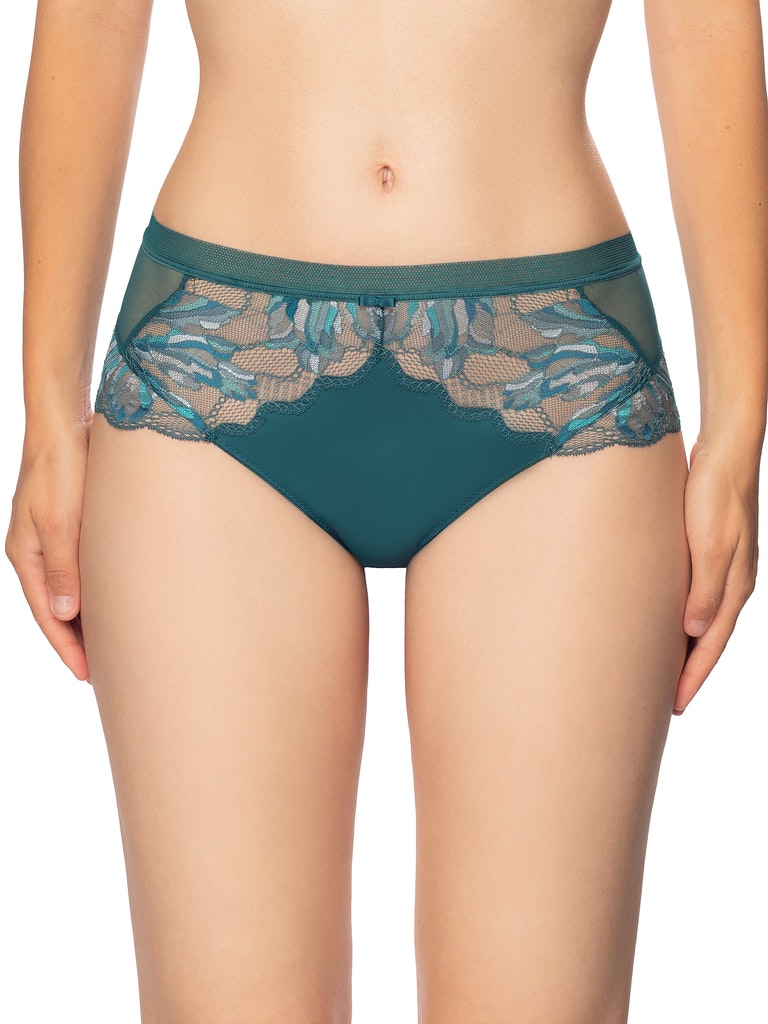 Floral Pattern Sheer Boyshorts