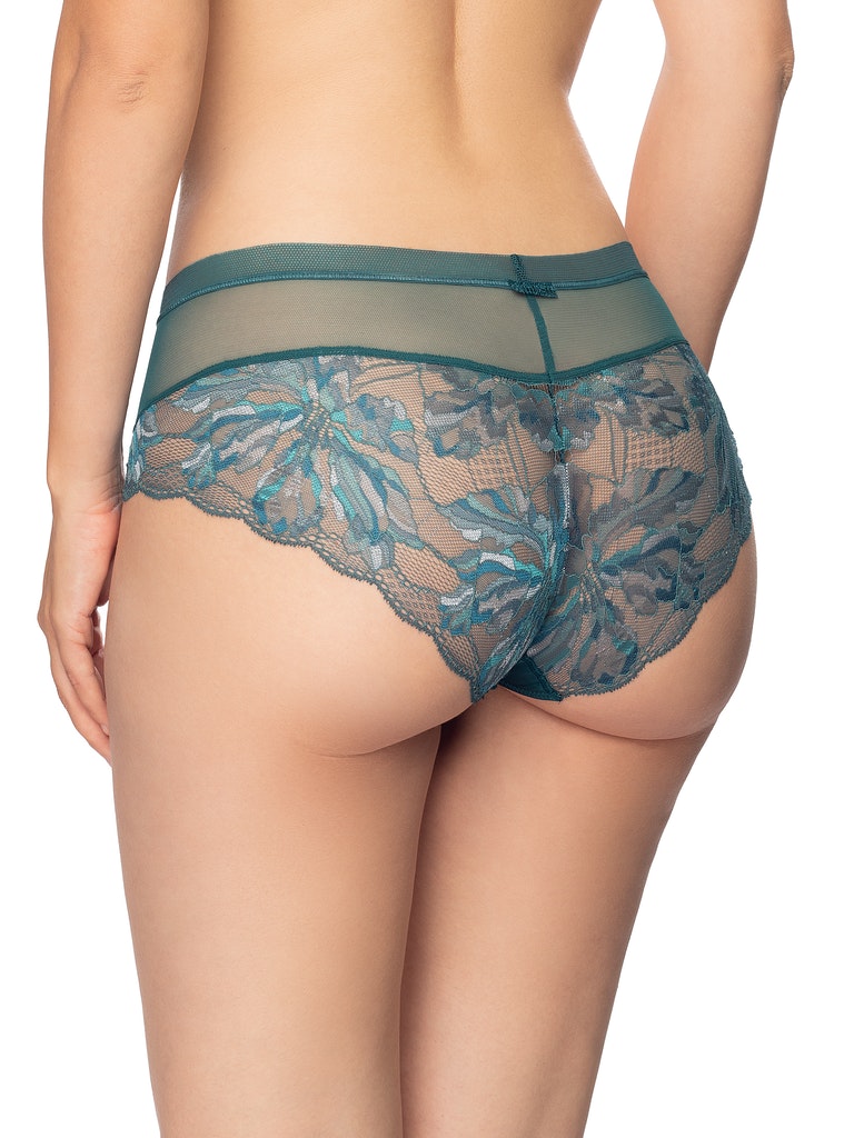 Floral Pattern Sheer Boyshorts