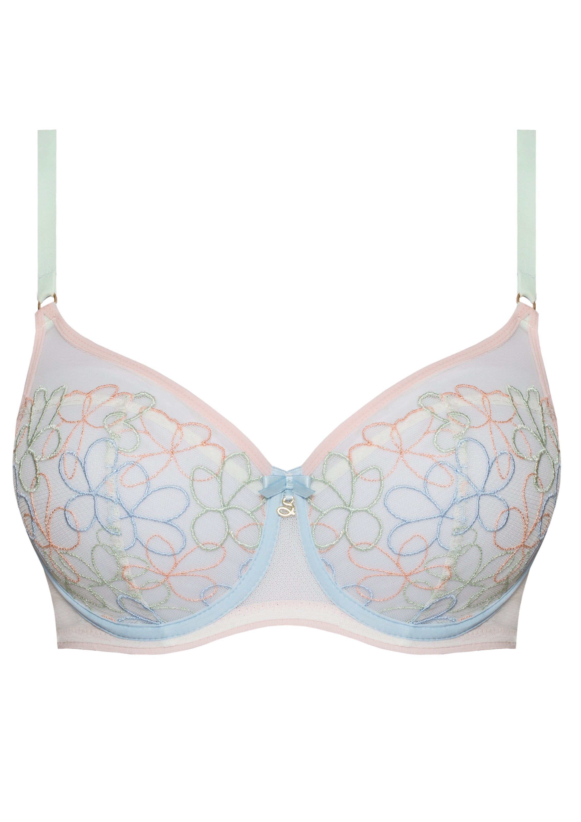 Elegant Mesh Balconette Bra