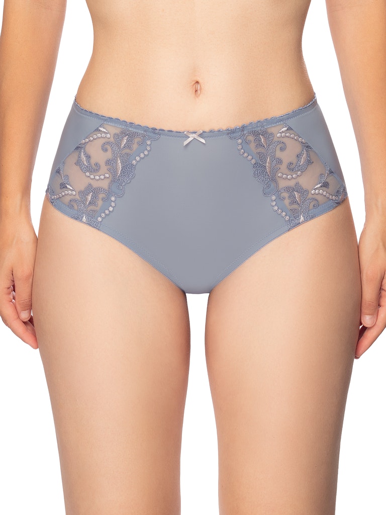 Laser-Cut Back Lace Full Brief Panty