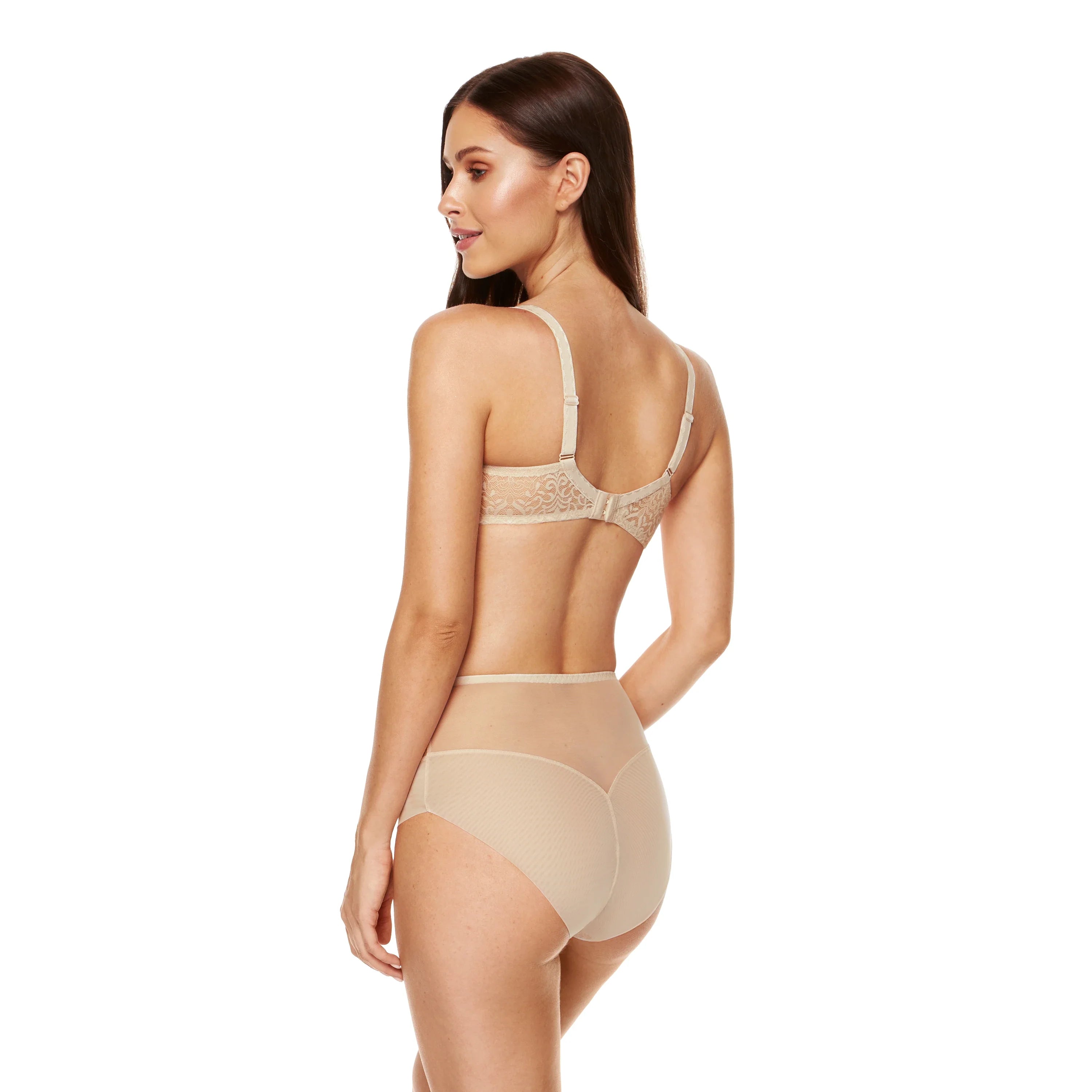 Lace High Waist Full Brief Panty