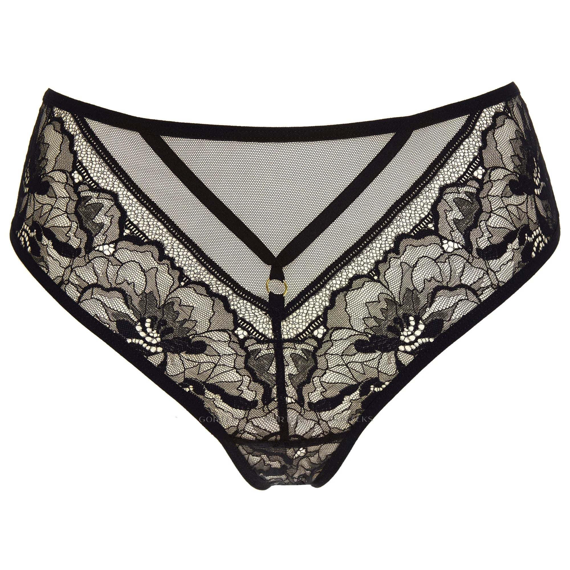 Breathable Lace Mid-Rise Bikini Panty