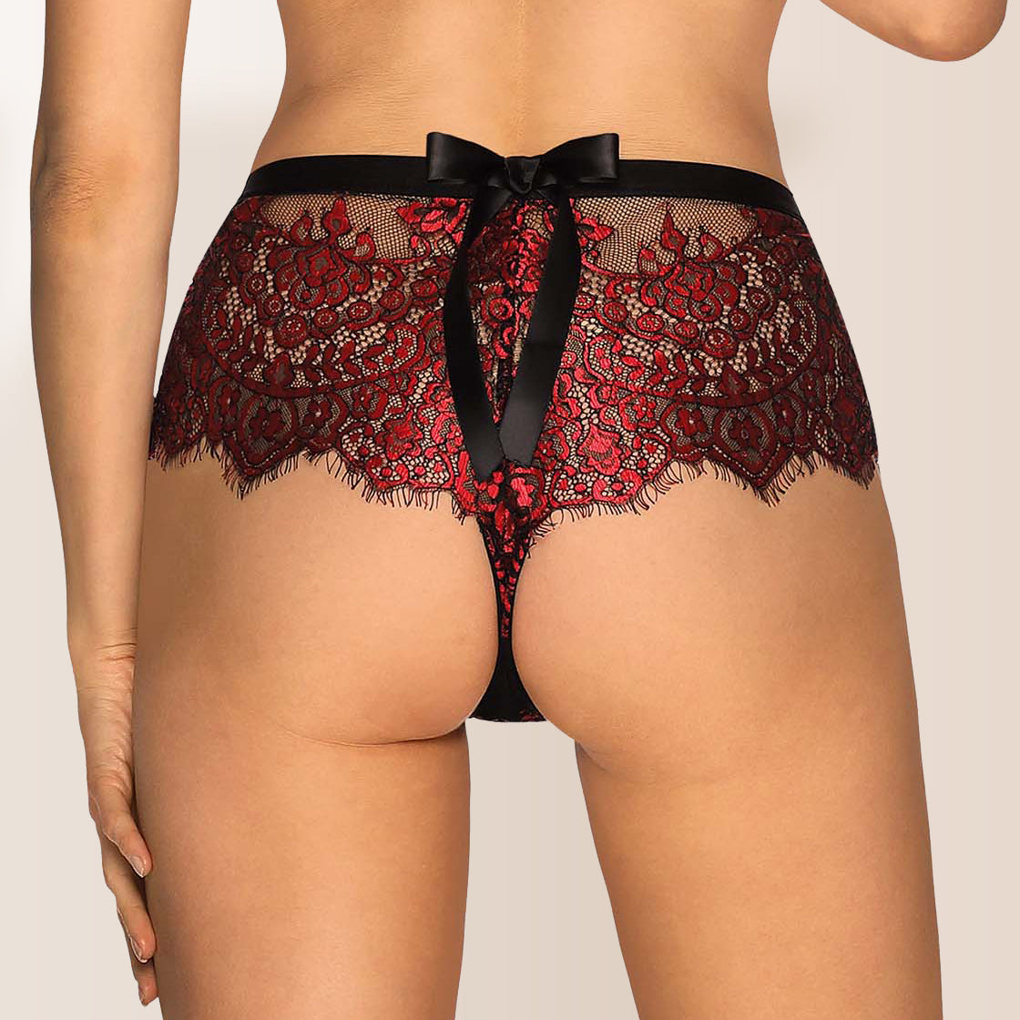 Sheer Lace Shorties Panty Seductive Design