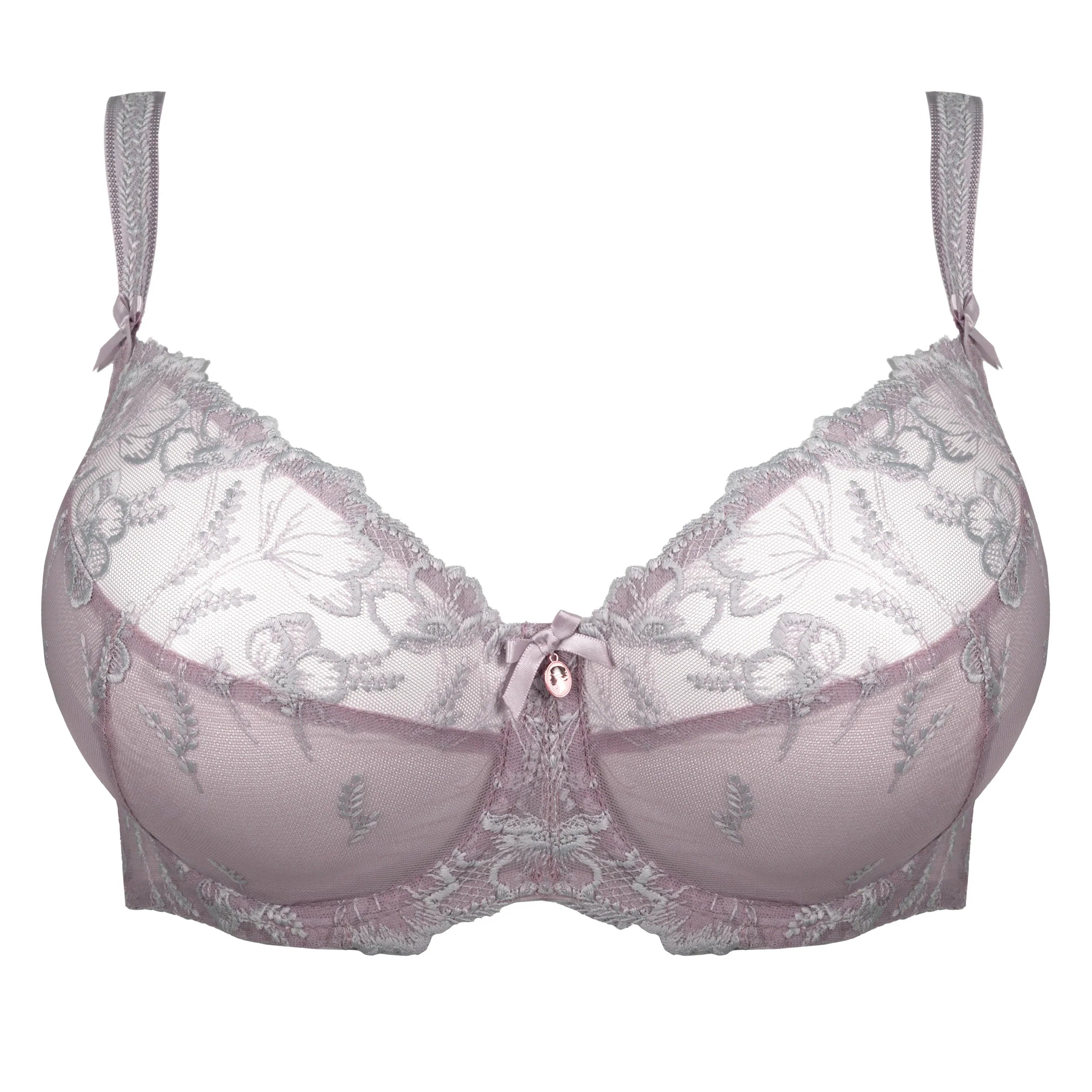 Sheer Three-Part Underwire Bra