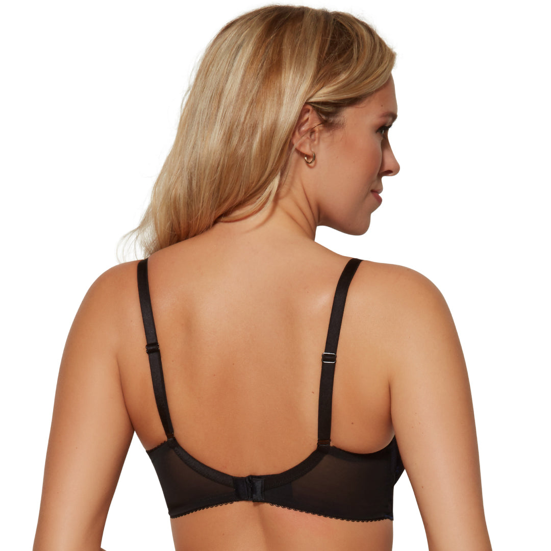 Plunge Bra with Sheer Lace
