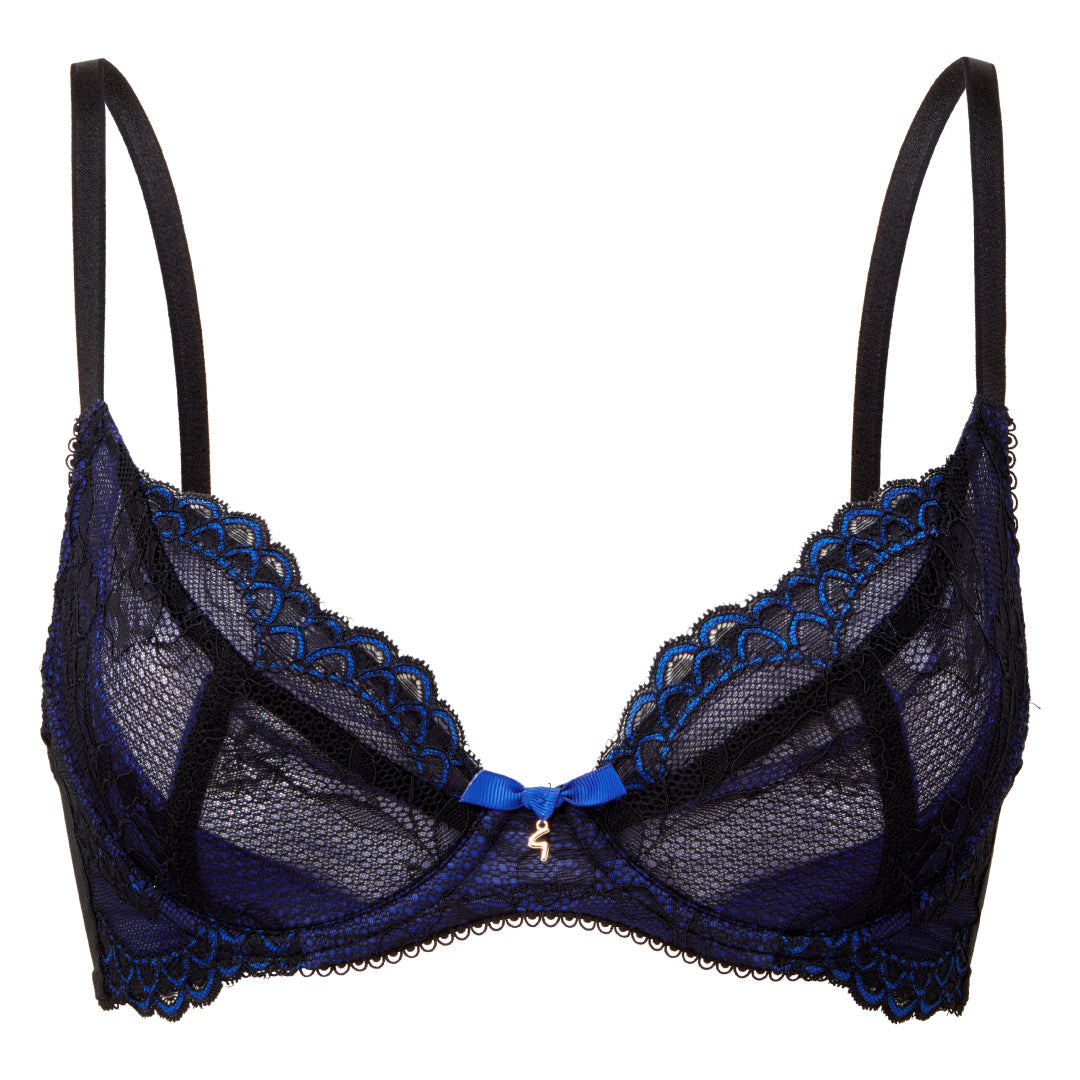 Plunge Bra with Sheer Lace
