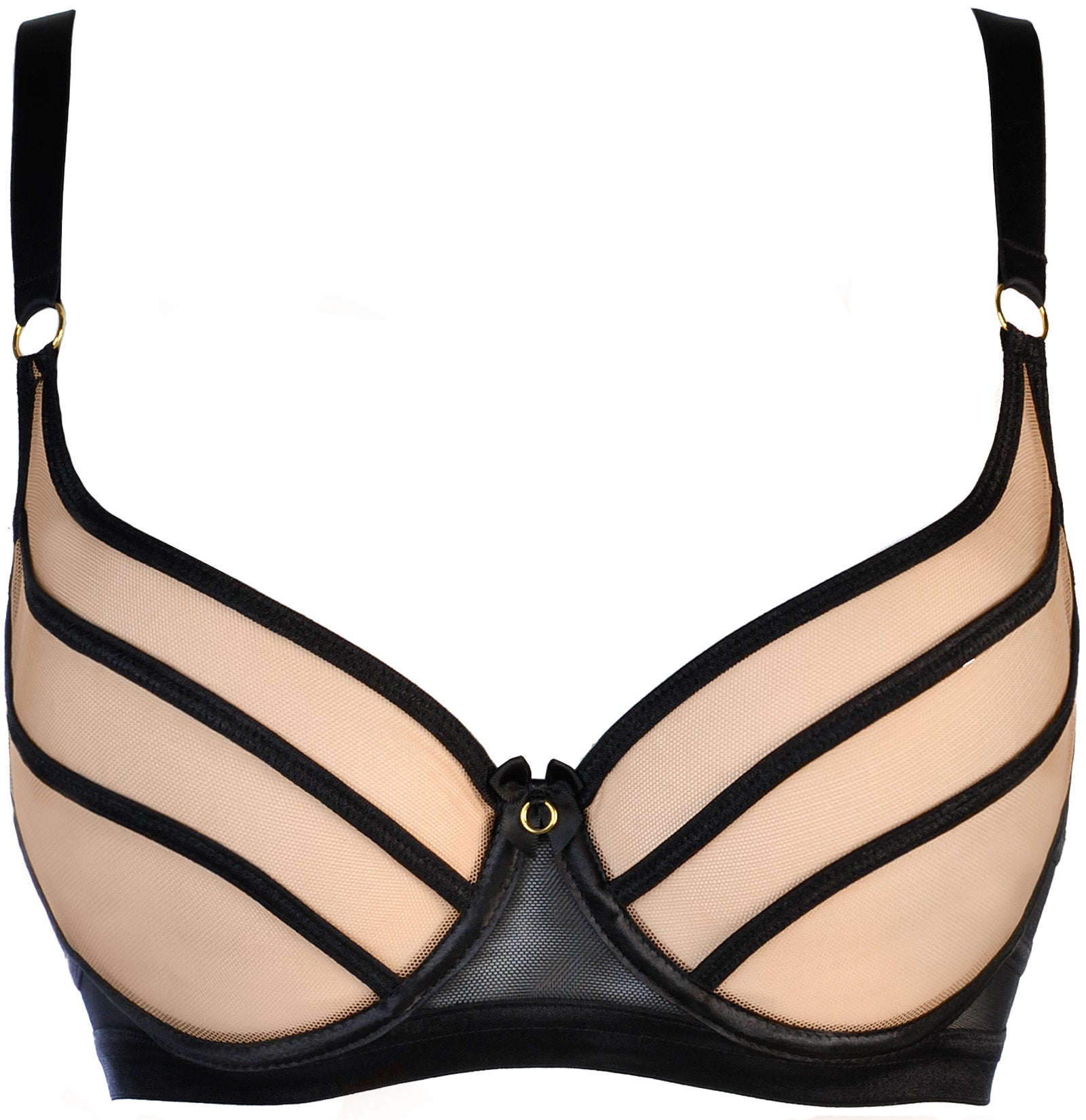 Sheer Mesh Balconette Bra for a Flawless Fit