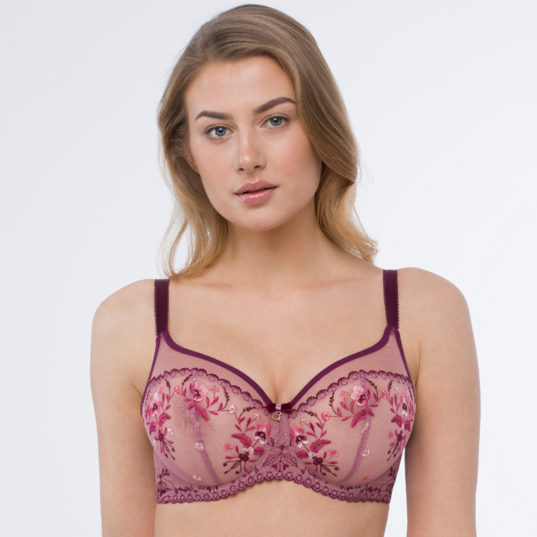 Delicate Embroidered Full Cup Bra