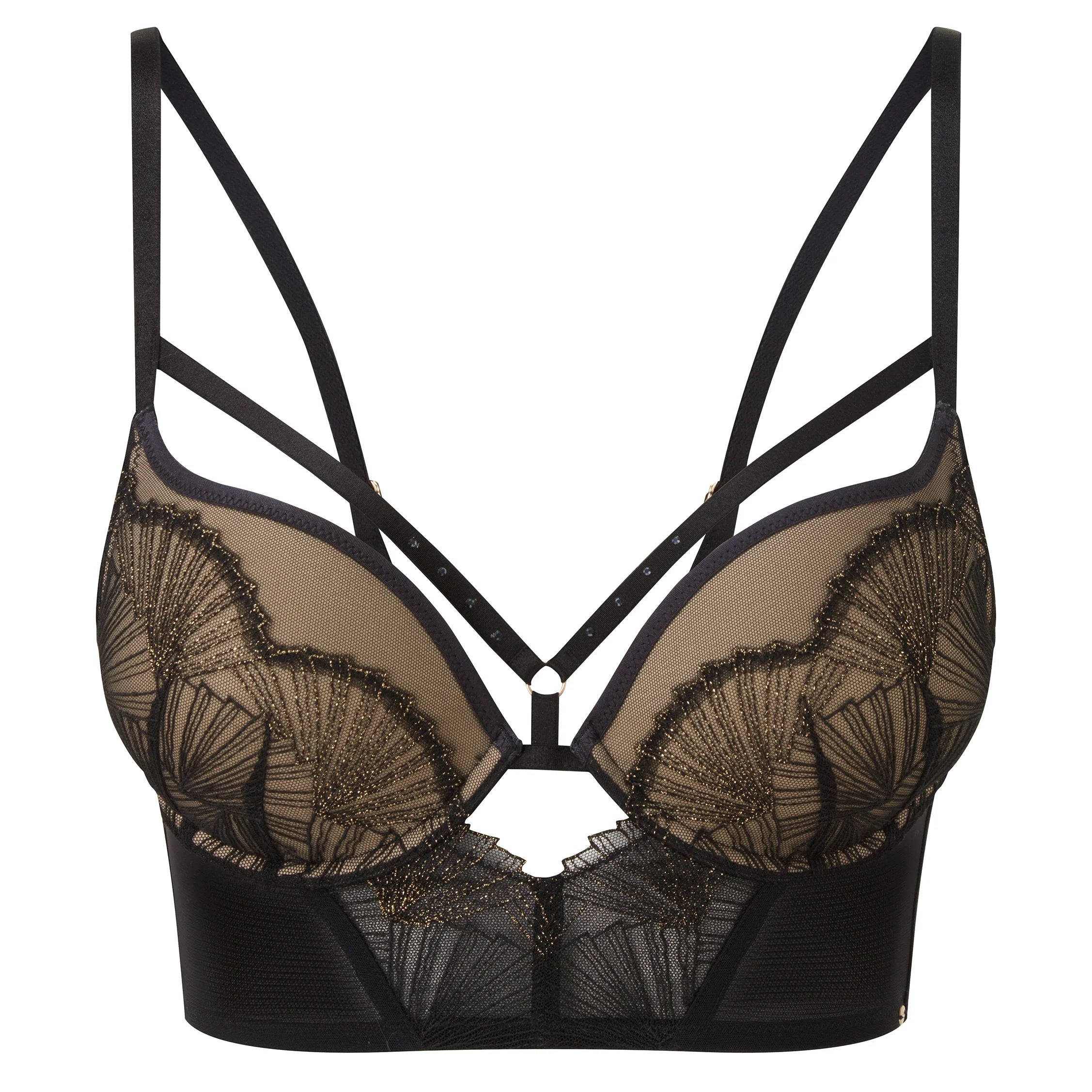 Gossard VIP Captivate Longline Padded Plunge Bra-2
