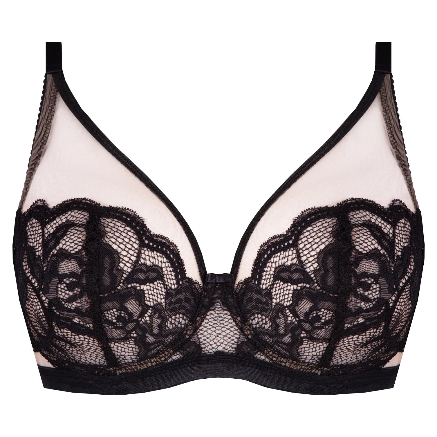 Elegant Lace Plunge Bra