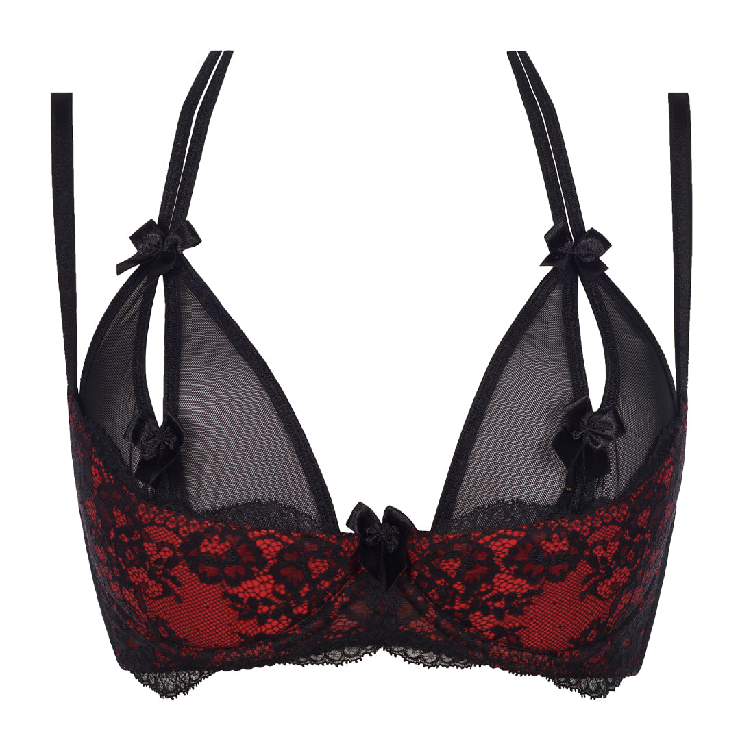 Seductive Sheer Peek-a-Boo Bra