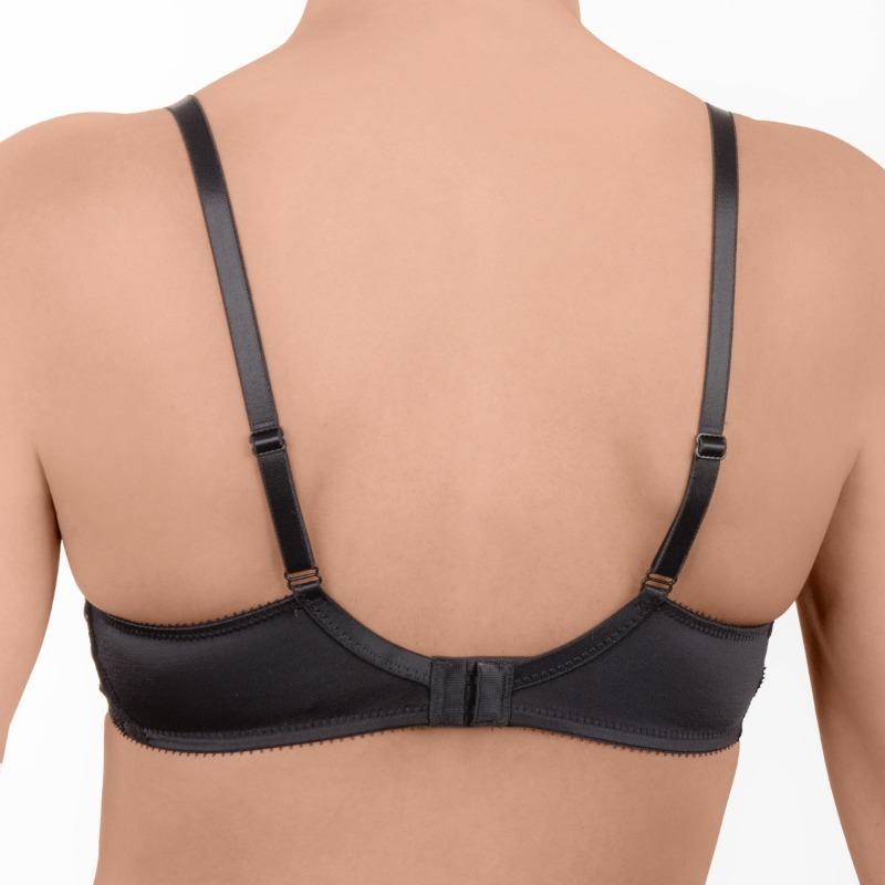 Lace Full Figure Bra with Semi-Sheer Design