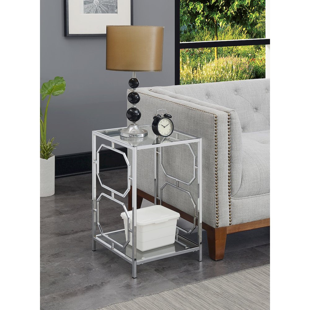Omega Chrome End Table