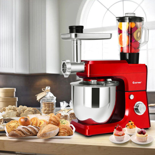 3-in-1 Upgraded Stand Mixer with 7 qt. Stainless Steel Bowl