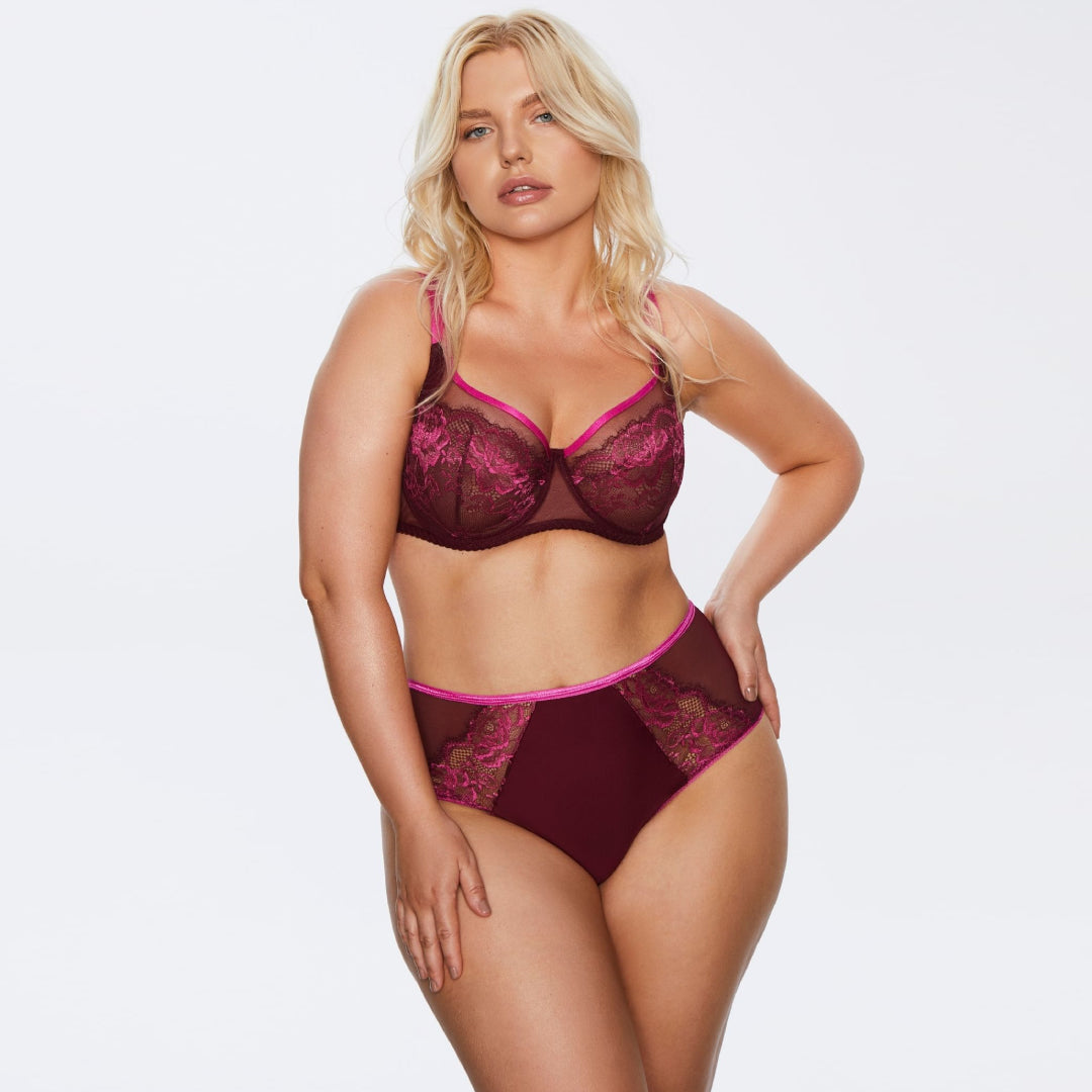 Flirty Side Lace Brief Panty
