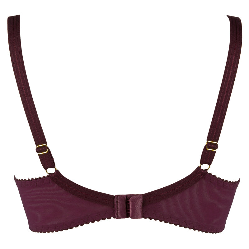 Elegant Sheer Lace Balconette Bra