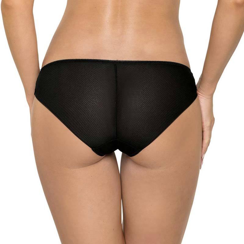 Semi Sheer Lace Bikini Panty Low Rise Full Back Coverage