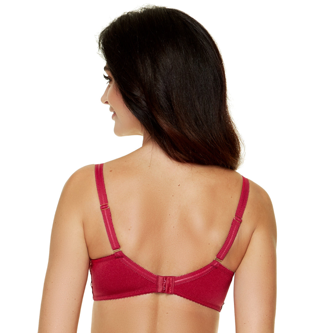 Sheer Mesh Embroidery Full Coverage Bra Gorteks Sierra-1