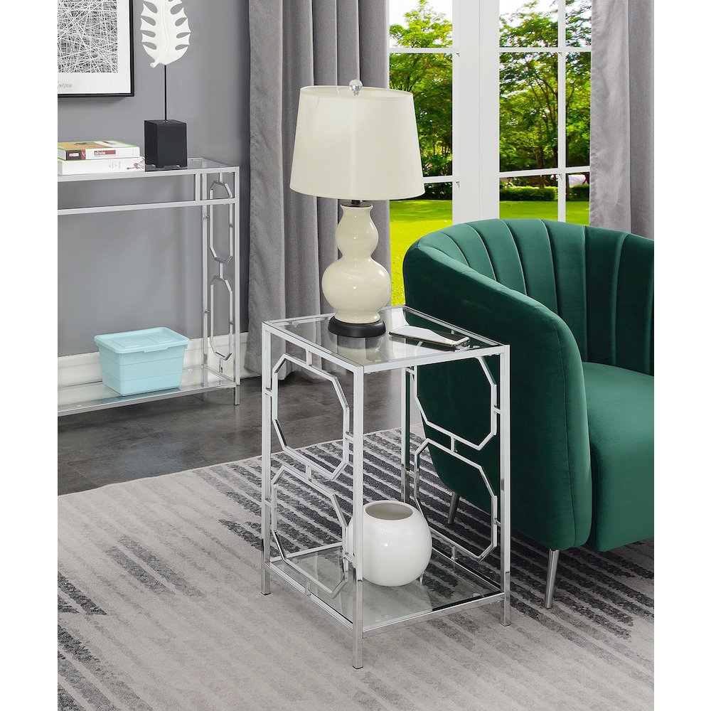 Omega Chrome End Table