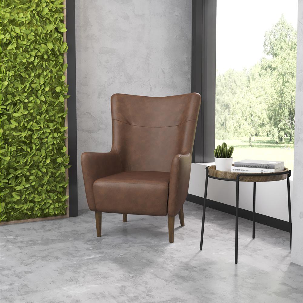 Modern Commercial Grade Wingback Accent Chair