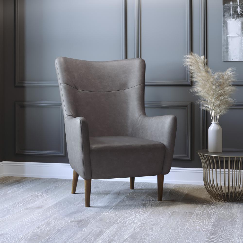 Modern Commercial Grade Wingback Accent Chair