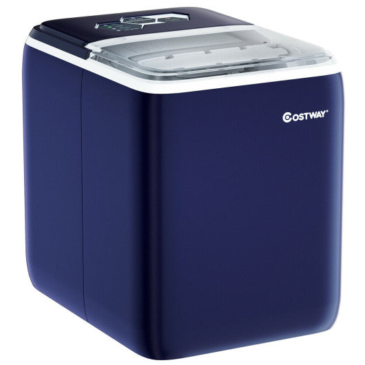 44 lbs Portable Countertop Ice Maker Machine with Scoop-Navy