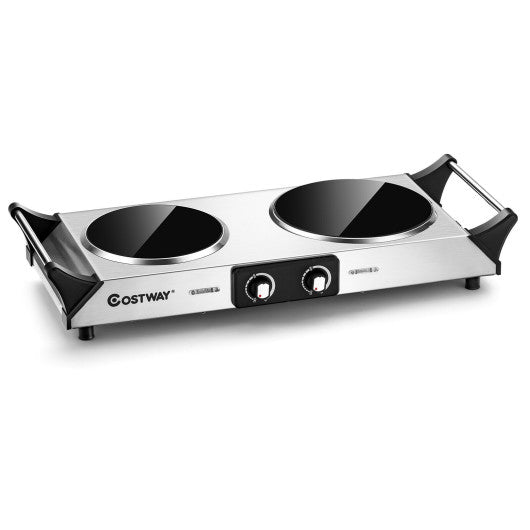 Ceramic Infrared Stove with Temperature Control and Insulated Handles