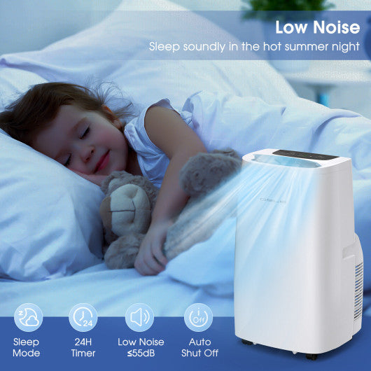 3-in-1 Portable Air Conditioner with Cooling Fan Dehumidifier Function-14000 BTU