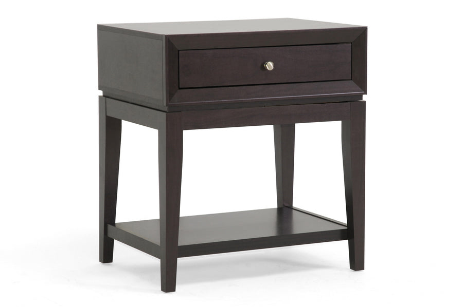 Morgan Brown Accent Table NightstDark Brown