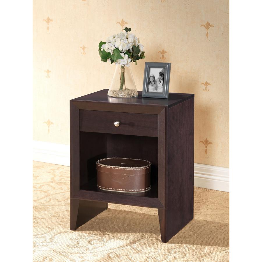 Baxton Studio Leelanau Brown Modern Accent Table and Nightstand