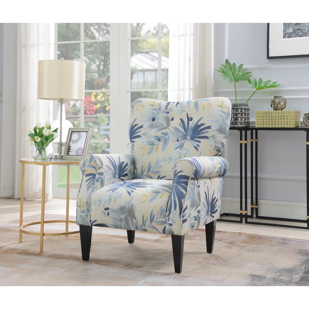 Wallace & Bay Kelley Accent Chair, Ocean Floral