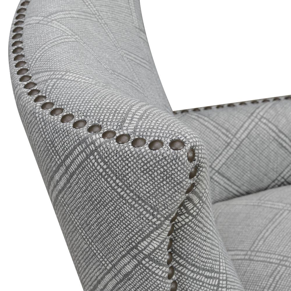 Accent Chair with Clean Lines And Nailhead Trim