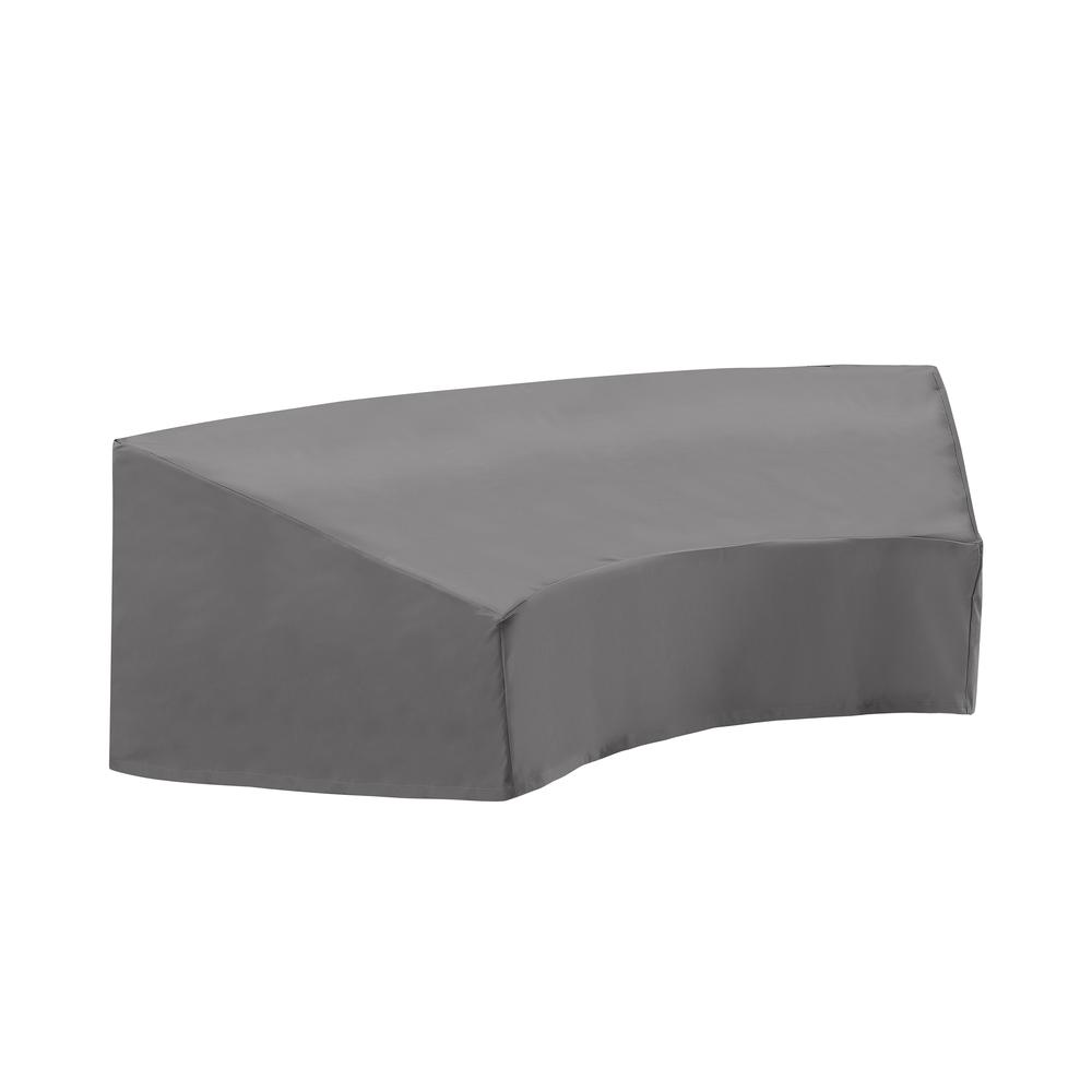 Outdoor Catalina Round Sectional Furniture Cover Gray