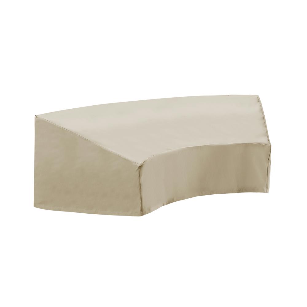 Outdoor Catalina Round Sectional Furniture Cover Tan
