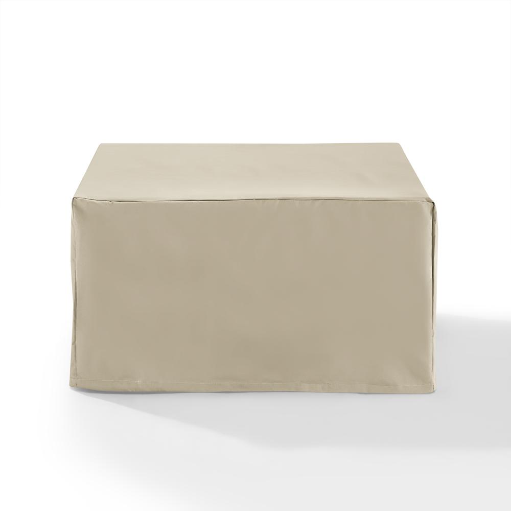 Outdoor Square Table And Ottoman Furniture Cover Tan