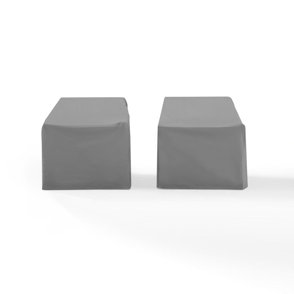 2Pc Furniture Cover Set Gray - 2 Chairs