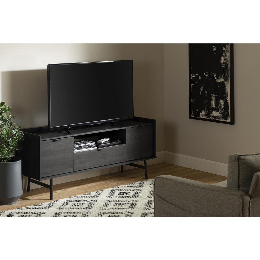 City Life TV Stand, Gray Oak