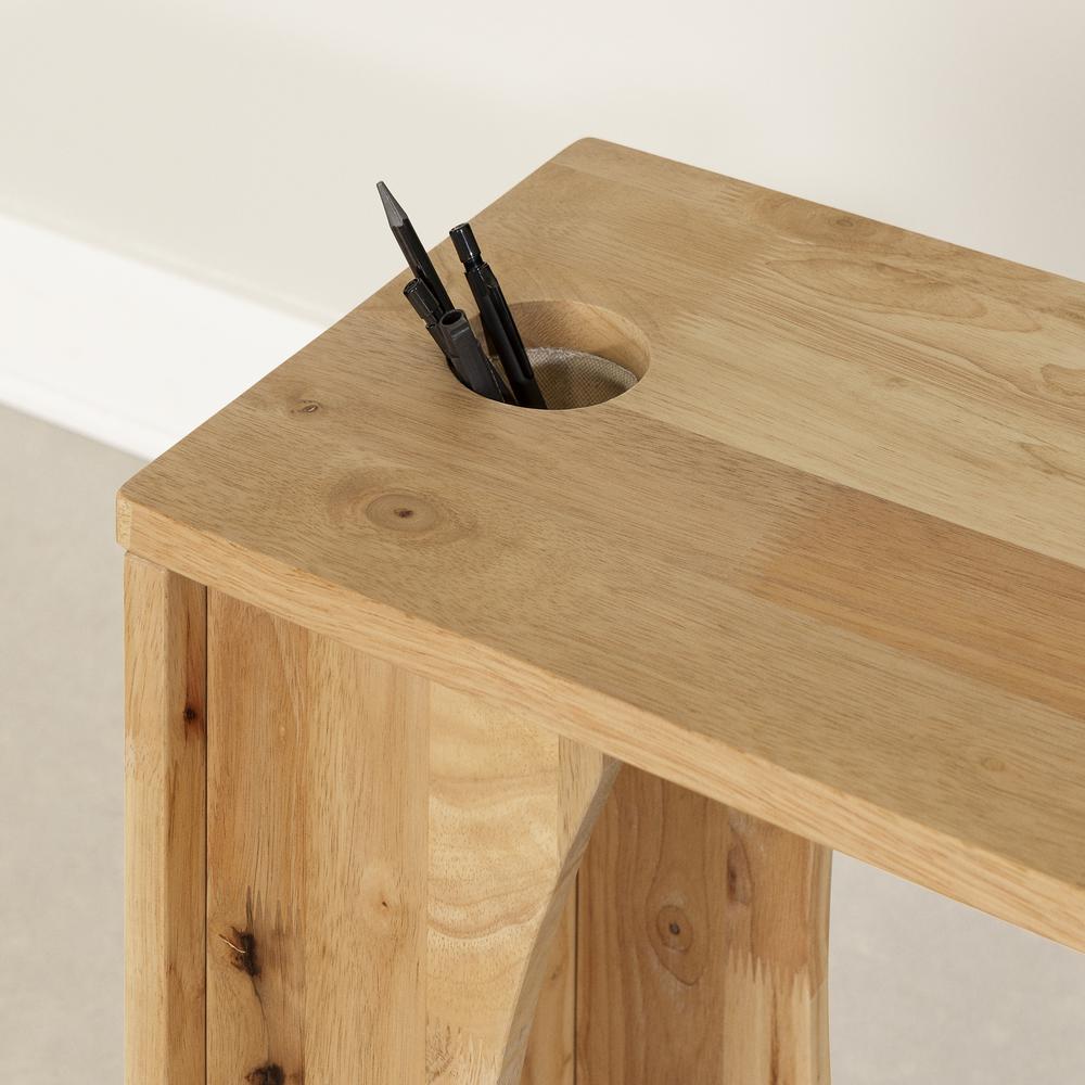 Kodali Mobile Side Table for Laptop, Natural Wood