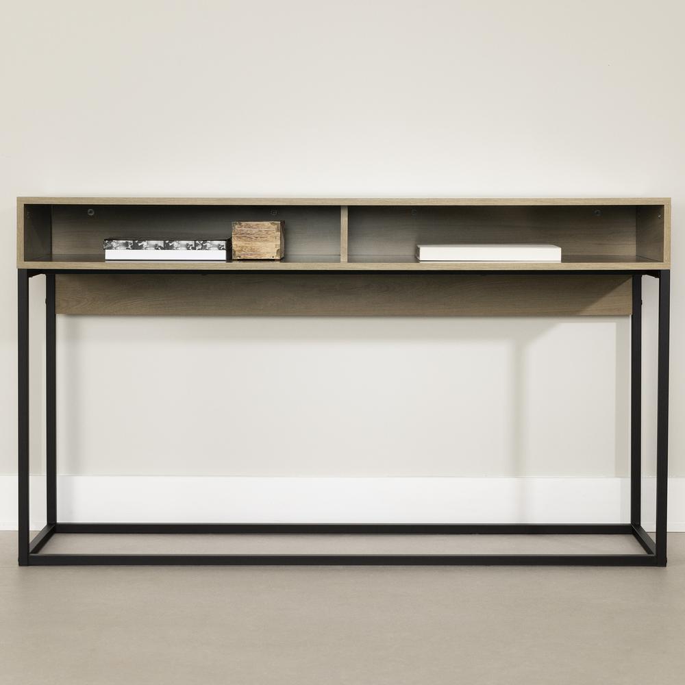 Mezzy Console Table, Light Walnut