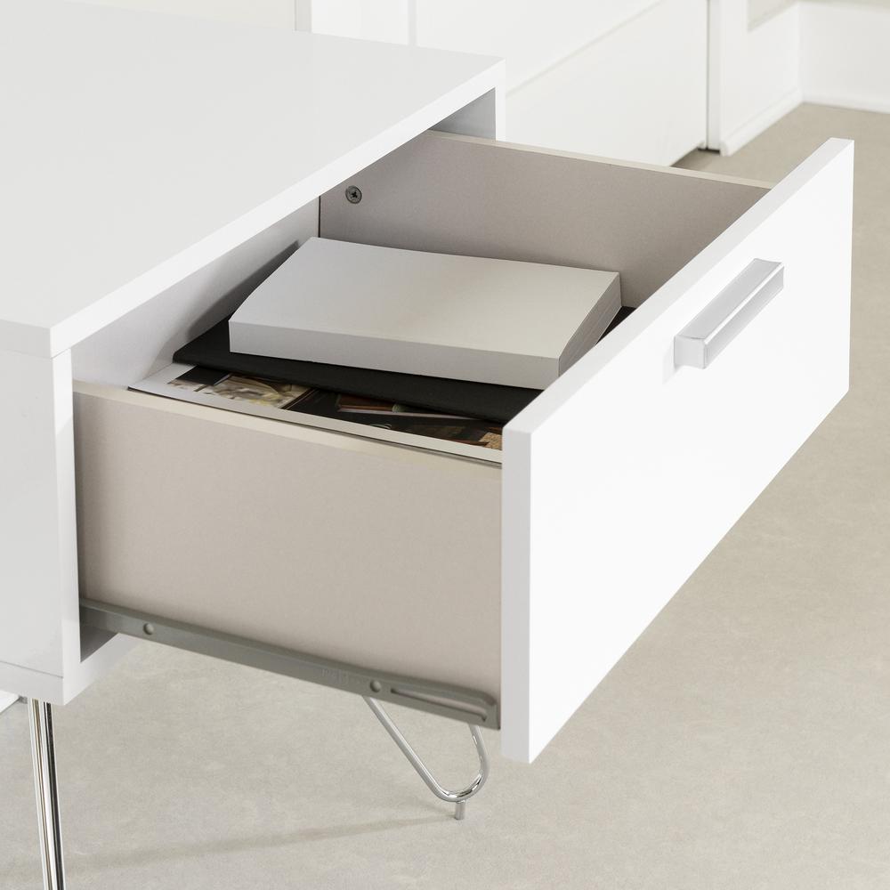 Slendel End table, Pure White