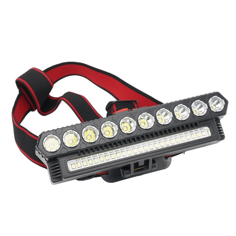 10LED COB Camping and Outdoor Powerful Headlamp - USB Rechargeable