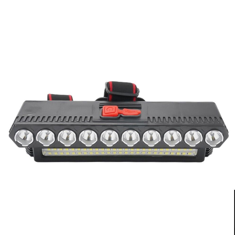 10LED COB Camping and Outdoor Powerful Headlamp - USB Rechargeable
