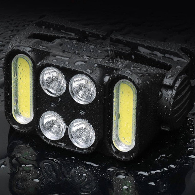 4LED COB Headlamp Super Bright Outdoor Head Light- Type C Charging