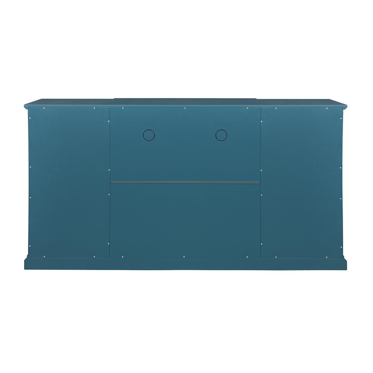 63" TV Stand Storage Buffet Cabinet Sideboard in Teal Blue